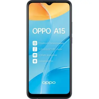 Мобильный телефон Oppo A15 2/32GB Dynamic Black (OFCPH2185_BLACK_2/32), фото №1