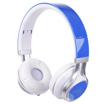 Наушники Vinga HSM040 White/Blue HSM040WB, фото №1 Наушники Vinga HSM040 White/Blue HSM040WB, фото №1