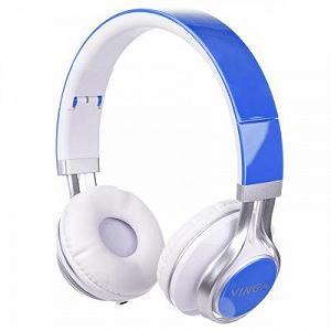 Наушники Vinga HSM040 White/Blue HSM040WB - Фото 1