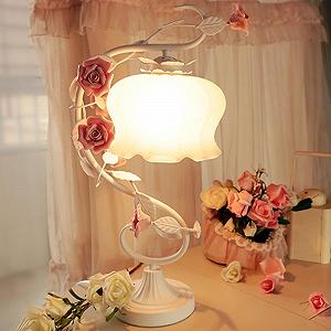 Настільна світлодіодна лампа Flower Lamp Rose Shape E27 Рожевий - Фото 1