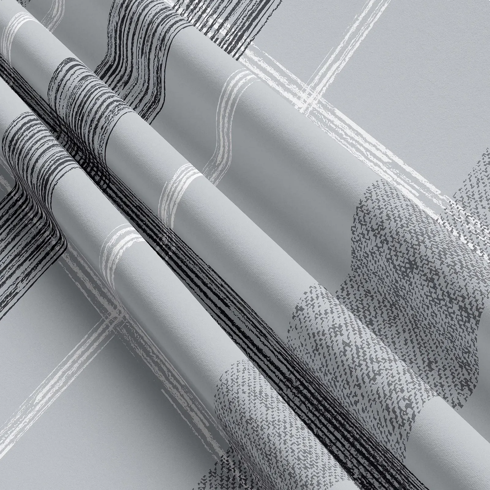 Постільна білизна Leonado Vicenti 100% Cotton Reversible 2 предмети 155 x 220 см Сіра смугаста, фото №4