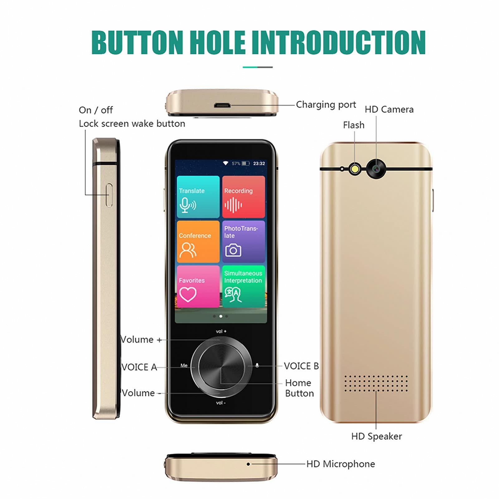 Пристрій для перекладу Bisofice M09, миттєвий голосовий перекладач, 137 мов онлайн, фото №7