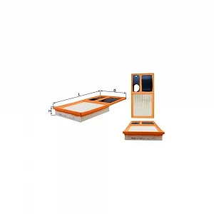 Воздушный фильтр KNECHT LX 2010 для AUDI SEAT SKODA VW CUPRA - Фото 1