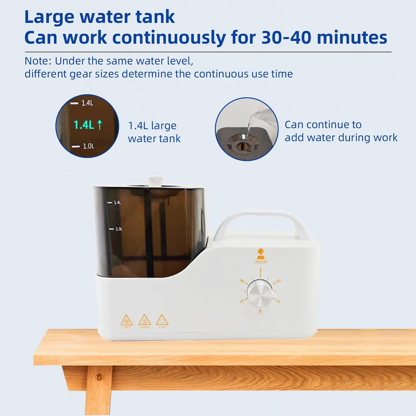 Пароочисник портативний 2600W 3.5 Bar 100 °C 6 рівнів потужності з резервуаром 1.4L, фото №9
