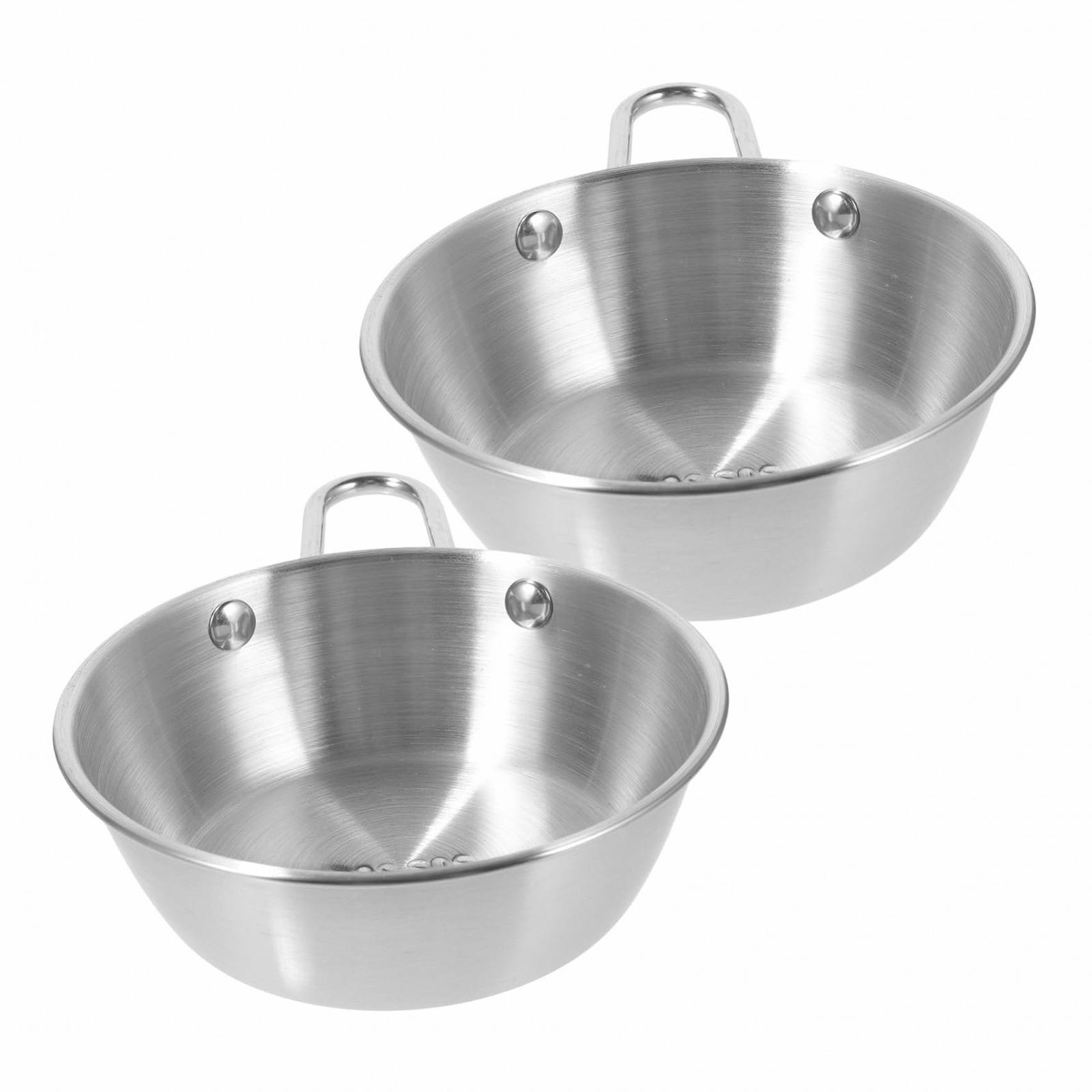 Миска Toddmomy для кемпінгу, корейська, для макголлі, 4 шт., з нержавіючої сталі 304, фото №2