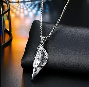Модний сріблястий ланцюжок унісекс Ястреб - Фото 1