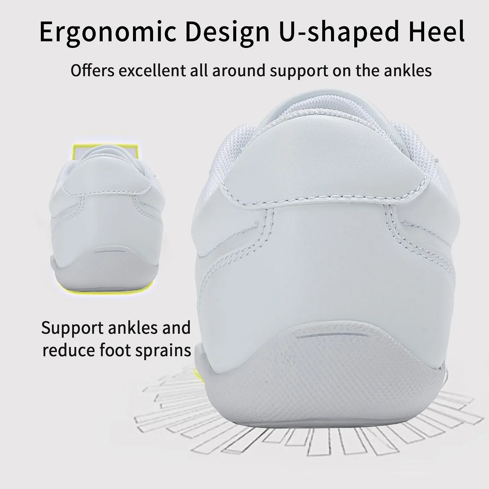 Кроссовки для черлидинга Cheerleader, танцевальные кроссовки для девочек, кроссовки, танцевальные теннисные кроссовки, гибкая гимнастика, фитнес на открытом воздухе, йога, фото №9