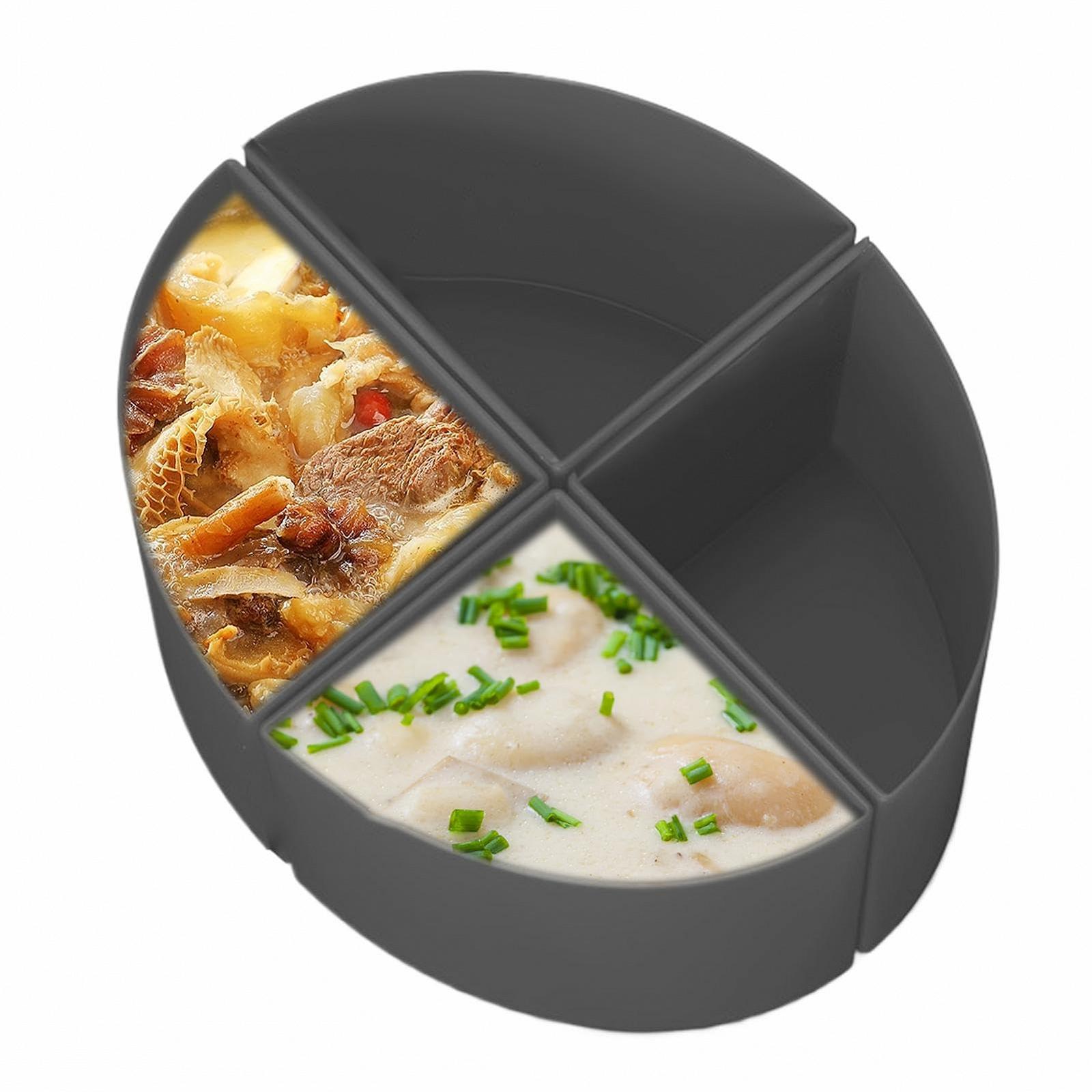 Разделитель Stew Liners Силиконовый Многоразовый Водонепроницаемый для Приготовления Трёх Блюд Одновременно Моющийся Разделитель, фото №1