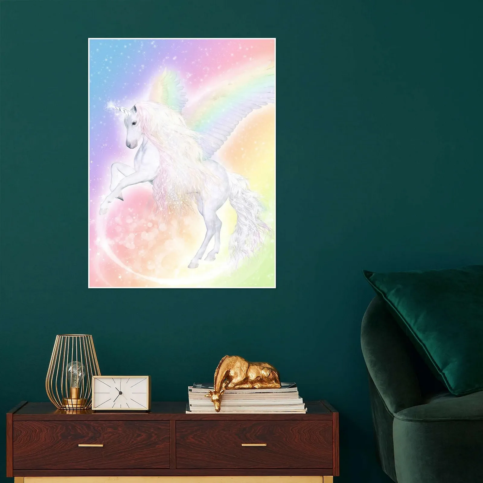 Постер Dolphins DreamDesign Enchant Your Life Unicorn Pegasus Единорог Пегас 60 x 80 см, фото №4