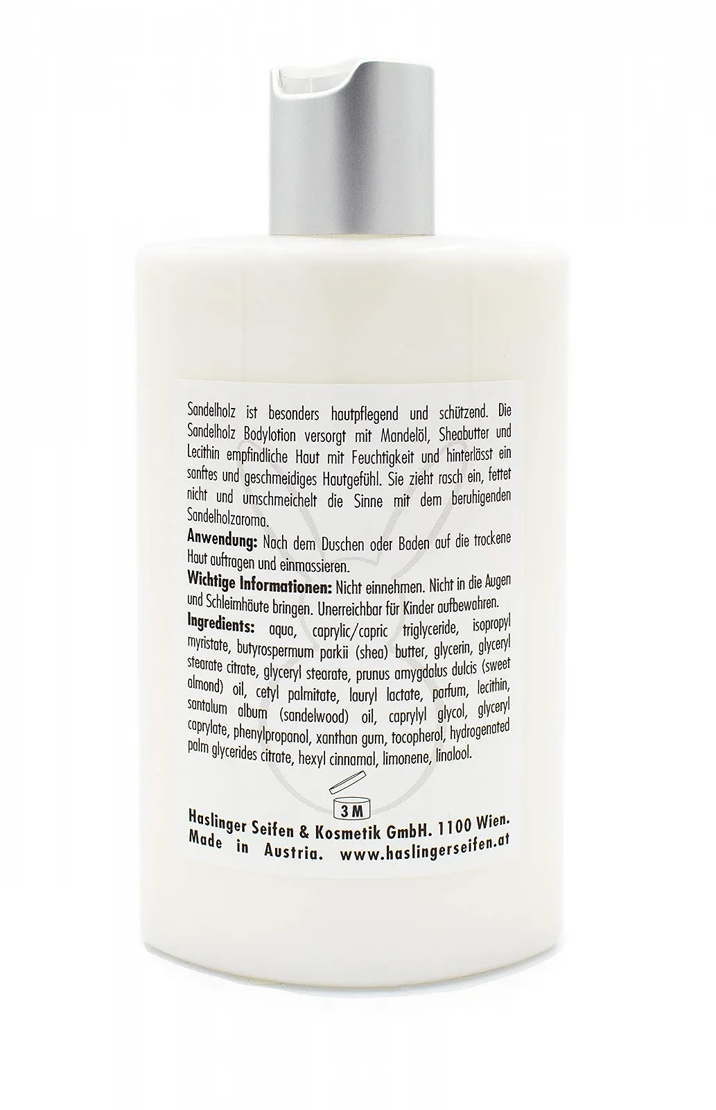 Лосьйон для тіла Haslinger Spa Sandalwood 200мл, фото №2 Лосьйон для тіла Haslinger Spa Sandalwood 200мл, фото №2