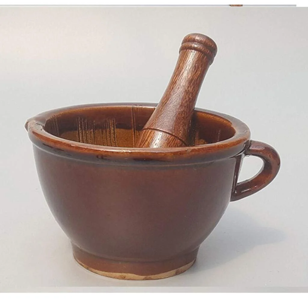 Ступка з товкачиком кам'яна для спецій, приправ, паст, песто і гуакамоле, фото №1 Ступка з товкачиком кам'яна для спецій, приправ, паст, песто і гуакамоле, фото №1