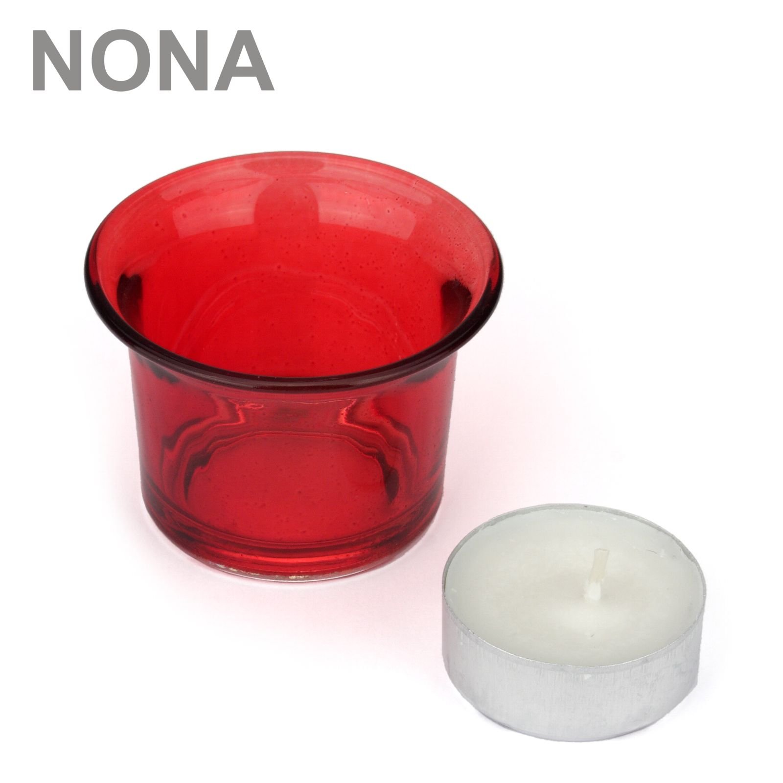 Подсвечник NoNa Tea Light Glasses 4.5 см Красный Набор 9, фото №4