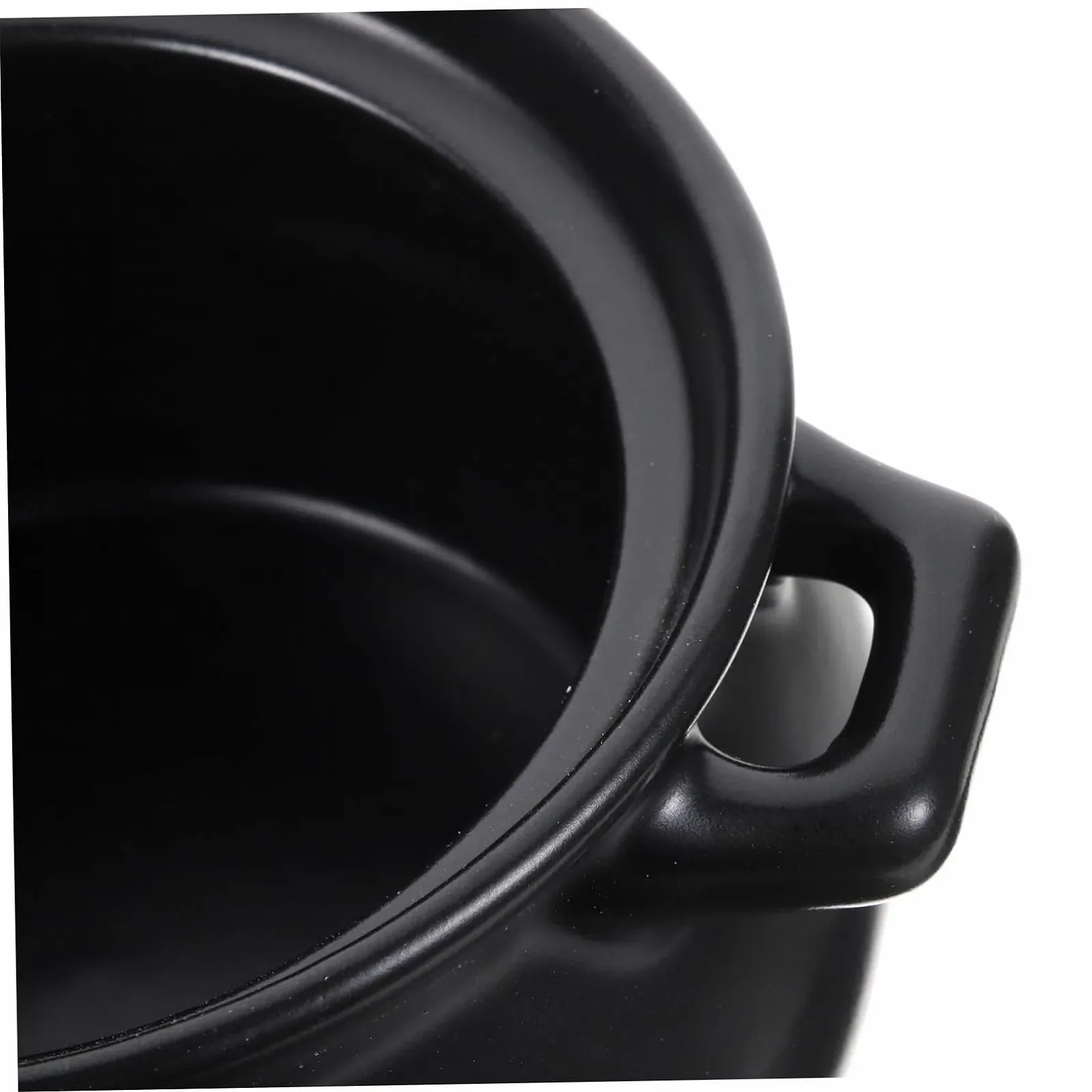 Керамическая кастрюля Toyvian Stoneware Pot для супа черная, фото №3