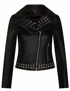 Кожаная куртка Infinity Leather Ladies Studded Biker Gothic - Фото 1