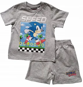 Піжама Sonic The Hedgehog для хлопчиків, футболка, короткі штани synthetic.ua - Фото 1
