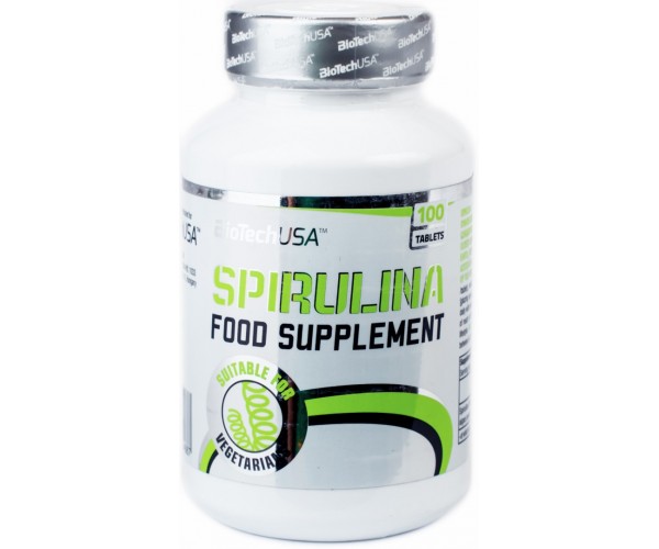 Витамины и минералы Biotech USA Nutrition Spirulina (100 таблетс), фото №1