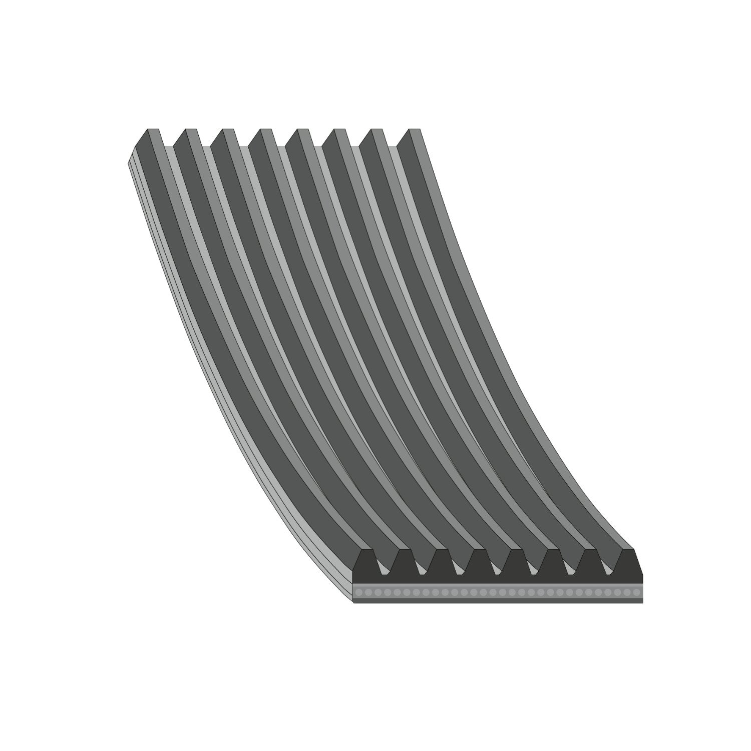 Поліклиновий ремінь FEBI BILSTEIN 34136 для MAN NEOPLAN JOHN DEERE SINOTRUK (CNHTC), фото №1