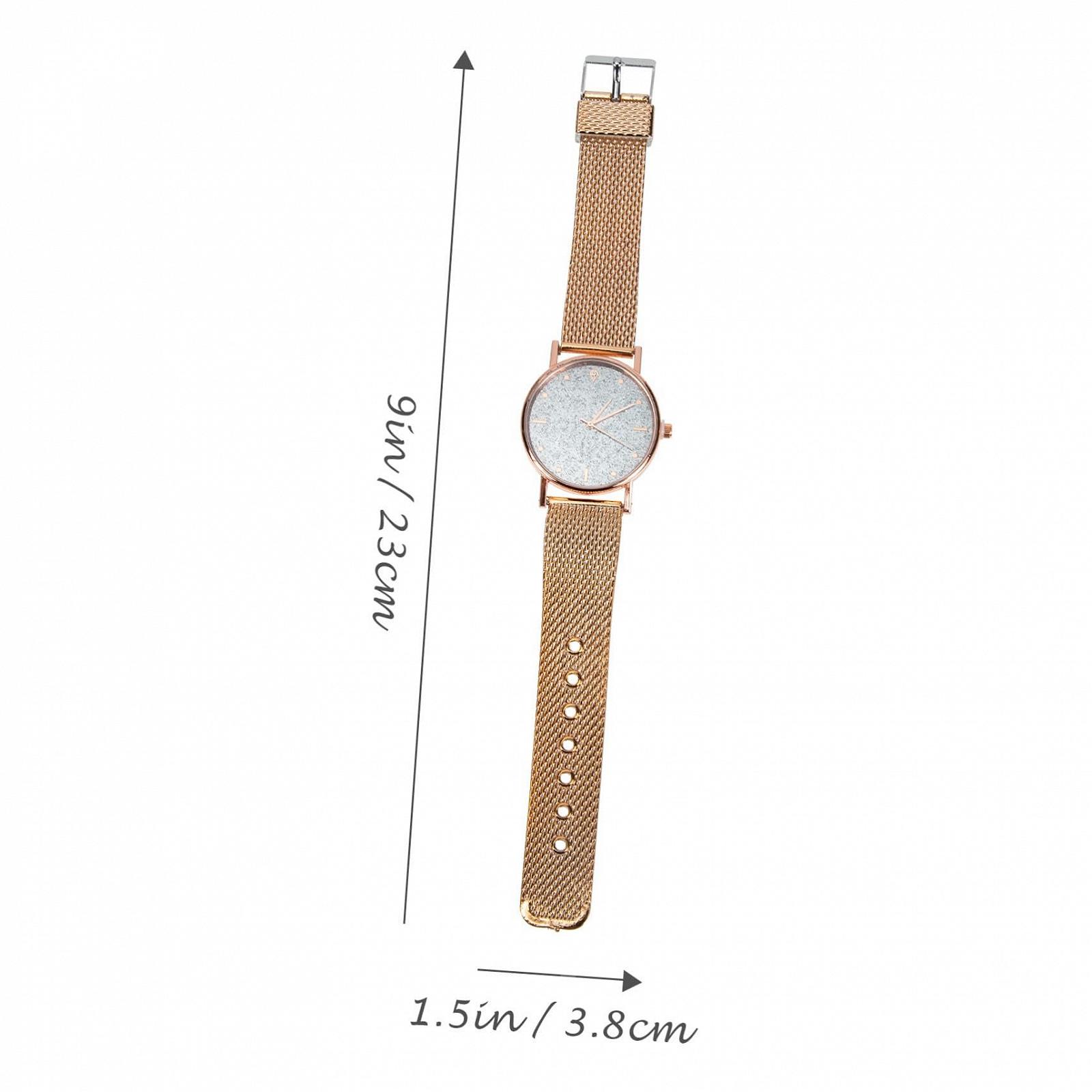 Часы кварцевые PartyKindom Женские Розовый Золотистый, фото №2 Часы кварцевые PartyKindom Женские Розовый Золотистый, фото №2