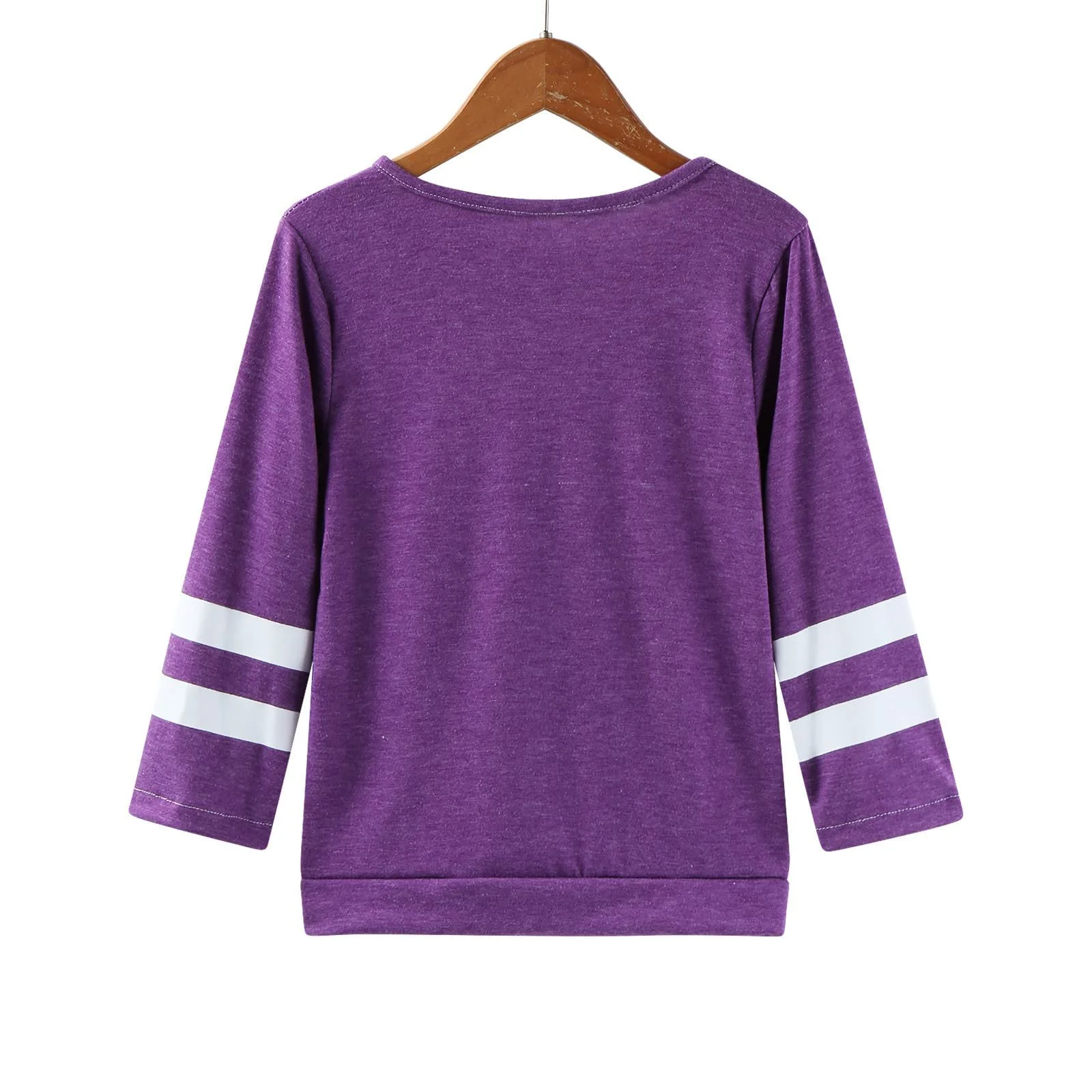 Світшот для дівчинки, Generisch, з круглим вирізом, м'яка, в смужку, з довгими рукавами, зручна, повсякденна, фото №5