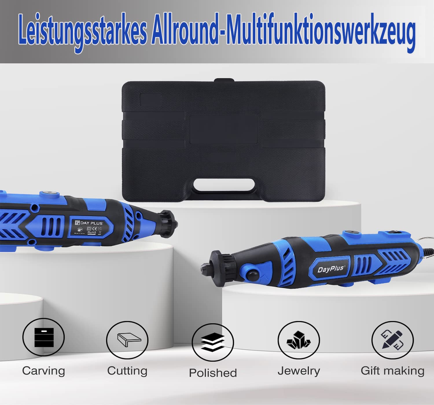 Міні кутова шліфувальна машина з набором із 252 аксесуарів ротаційний набір 135 Вт електрична шліфувальна машина багатофункціональний інструмент з 6-рівневим регулюванням для DIY і чоловіків на День батька, фото №5 Міні кутова шліфувальна машина з набором із 252 аксесуарів ротаційний набір 135 Вт електрична шліфувальна машина багатофункціональний інструмент з 6-рівневим регулюванням для DIY і чоловіків на День батька, фото №5