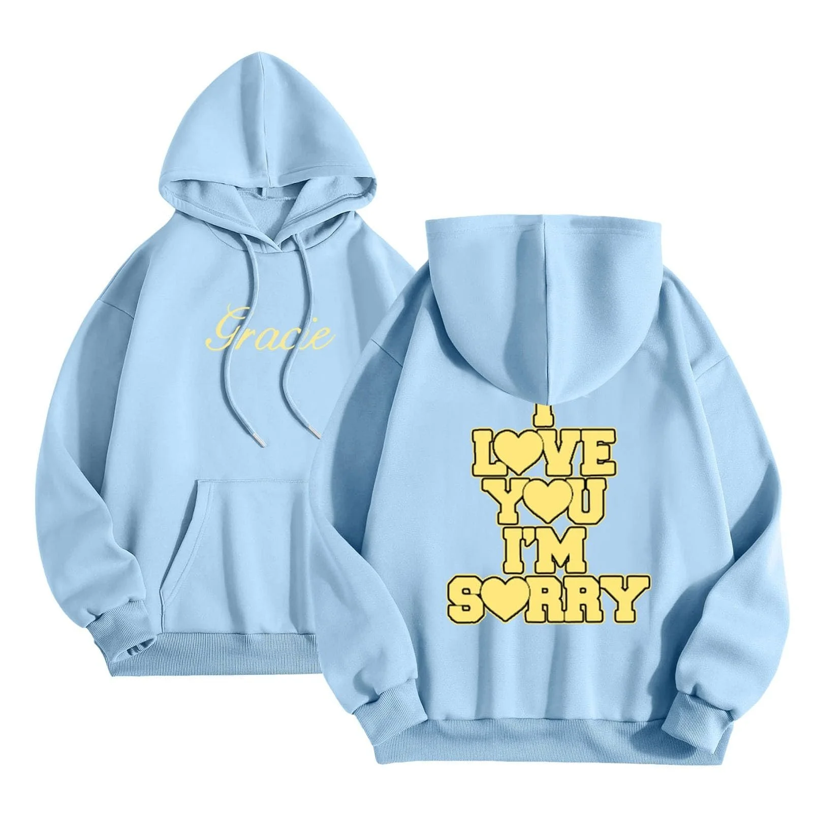 Базовая женская Y2K куртка с капюшоном Однотонная/С принтом Худи Куртка на молнии Худи-пальто Свободного кроя С молнией Подростковая Классический пуловер Мужская Толстовка с длинными рукавами, фото №2