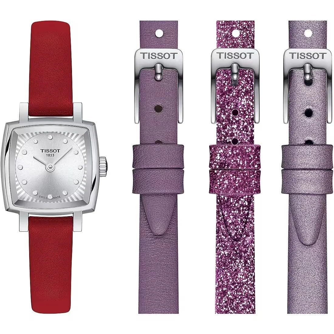 Часы Tissot T0581091603600, красный, Ремешок, фото №1 Часы Tissot T0581091603600, красный, Ремешок, фото №1