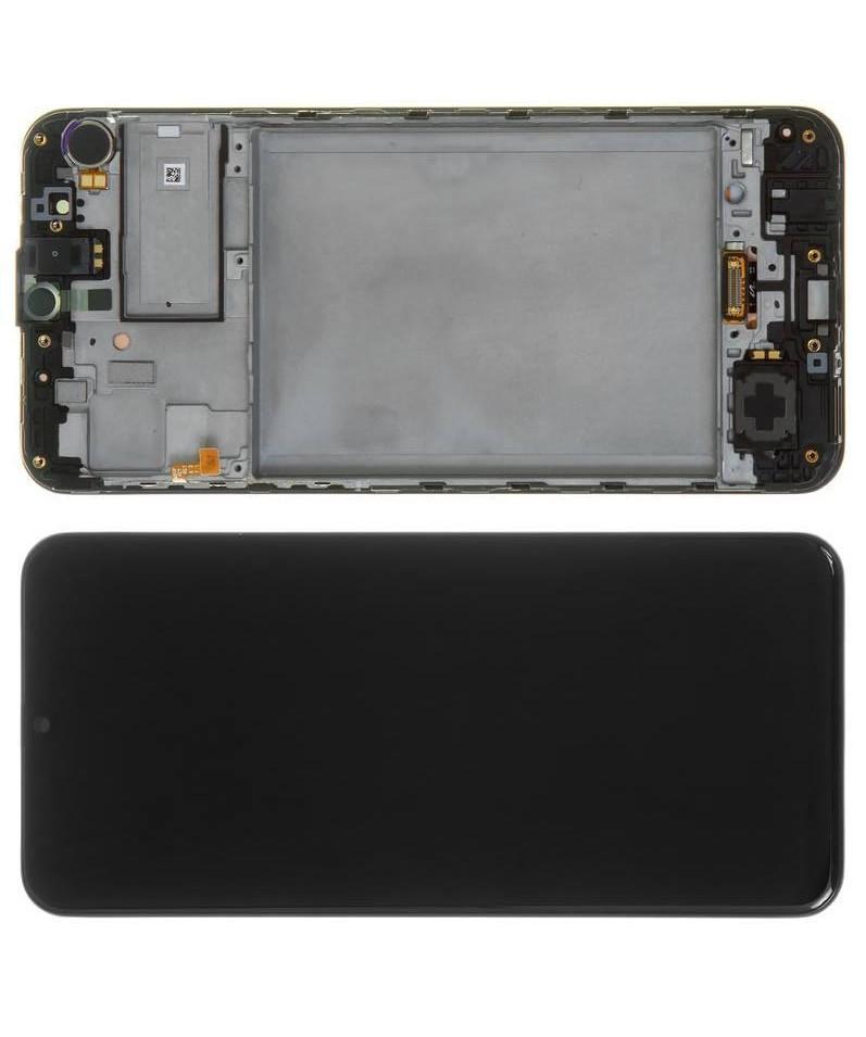 Дисплей Samsung M315 Galaxy M31 модуль в зборі з тачскріном чорний рамкою OLED, фото №1
