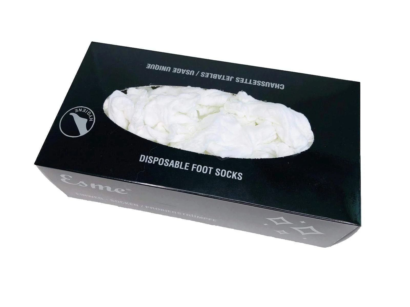 Шкарпетки одноразові Esme 20 Den, для жінок та чоловіків, один розмір, 100 штук/упаковка, фото №1 Шкарпетки одноразові Esme 20 Den, для жінок та чоловіків, один розмір, 100 штук/упаковка, фото №1