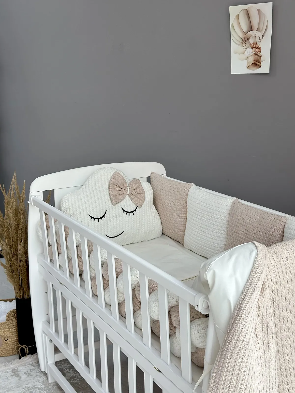 Комплект постільної білизни для новонародженого Сон Хмаринка бежевий, фото №4