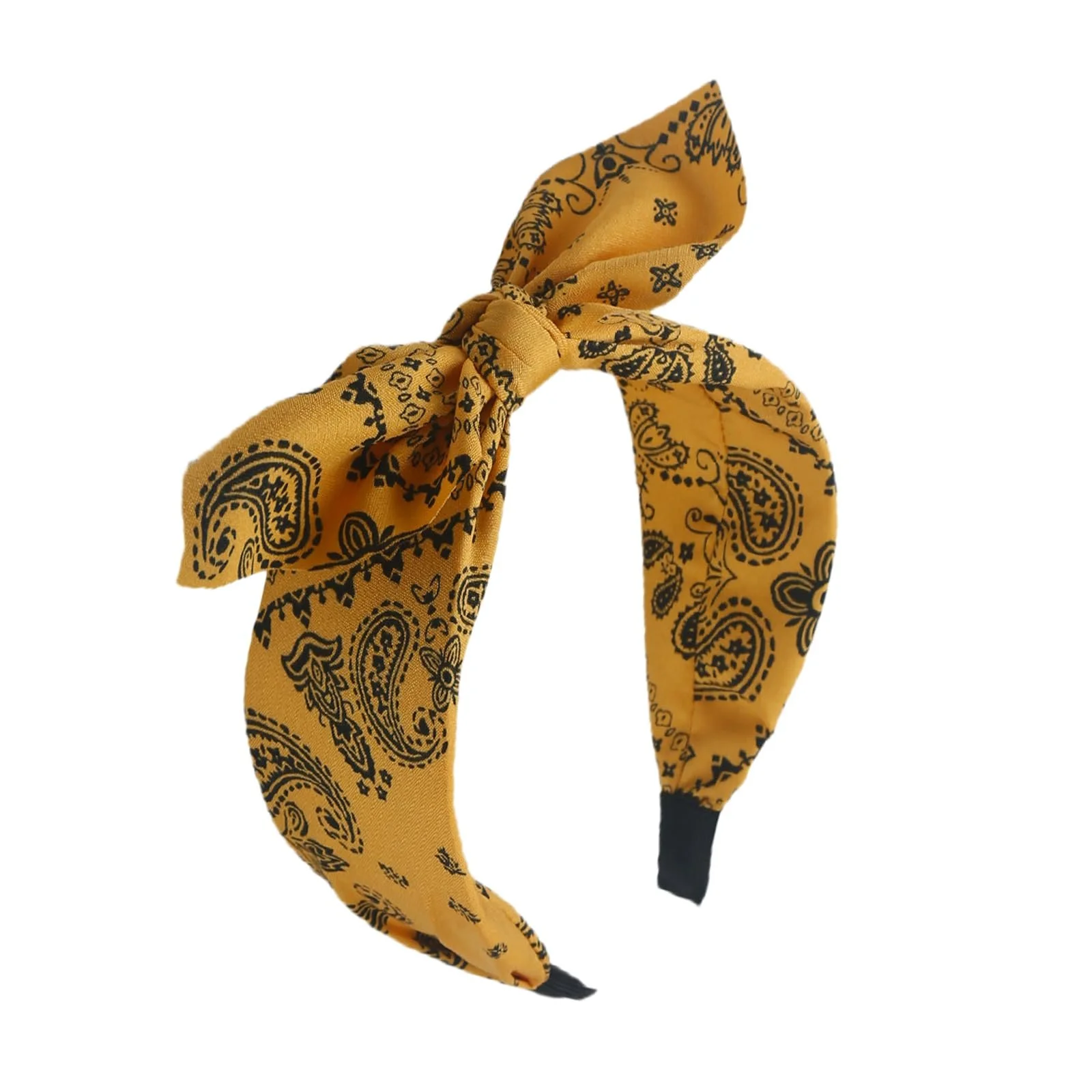 Обруч на голову з широким бантом для жінок, фото №6