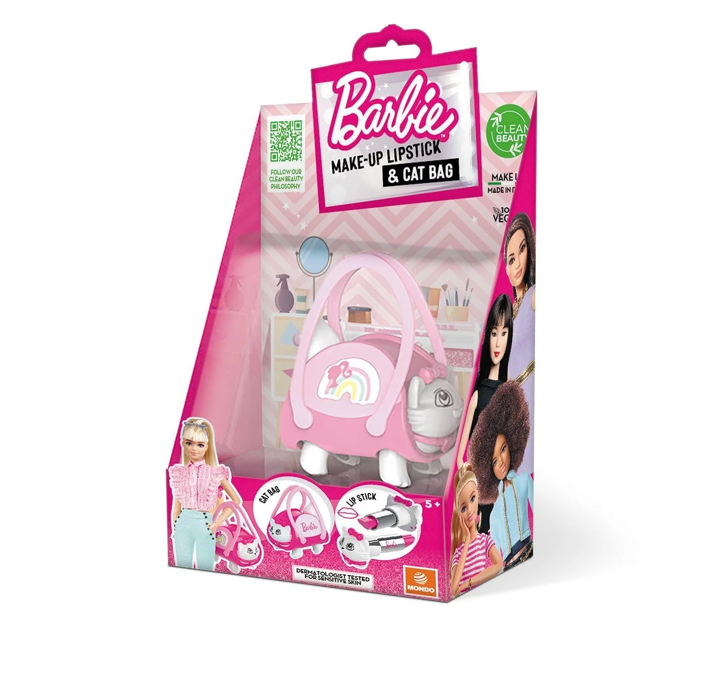 Сумка Mondo Barbie Cat Bag с губной помадой для игры от 5 лет, фото №1 Сумка Mondo Barbie Cat Bag с губной помадой для игры от 5 лет, фото №1