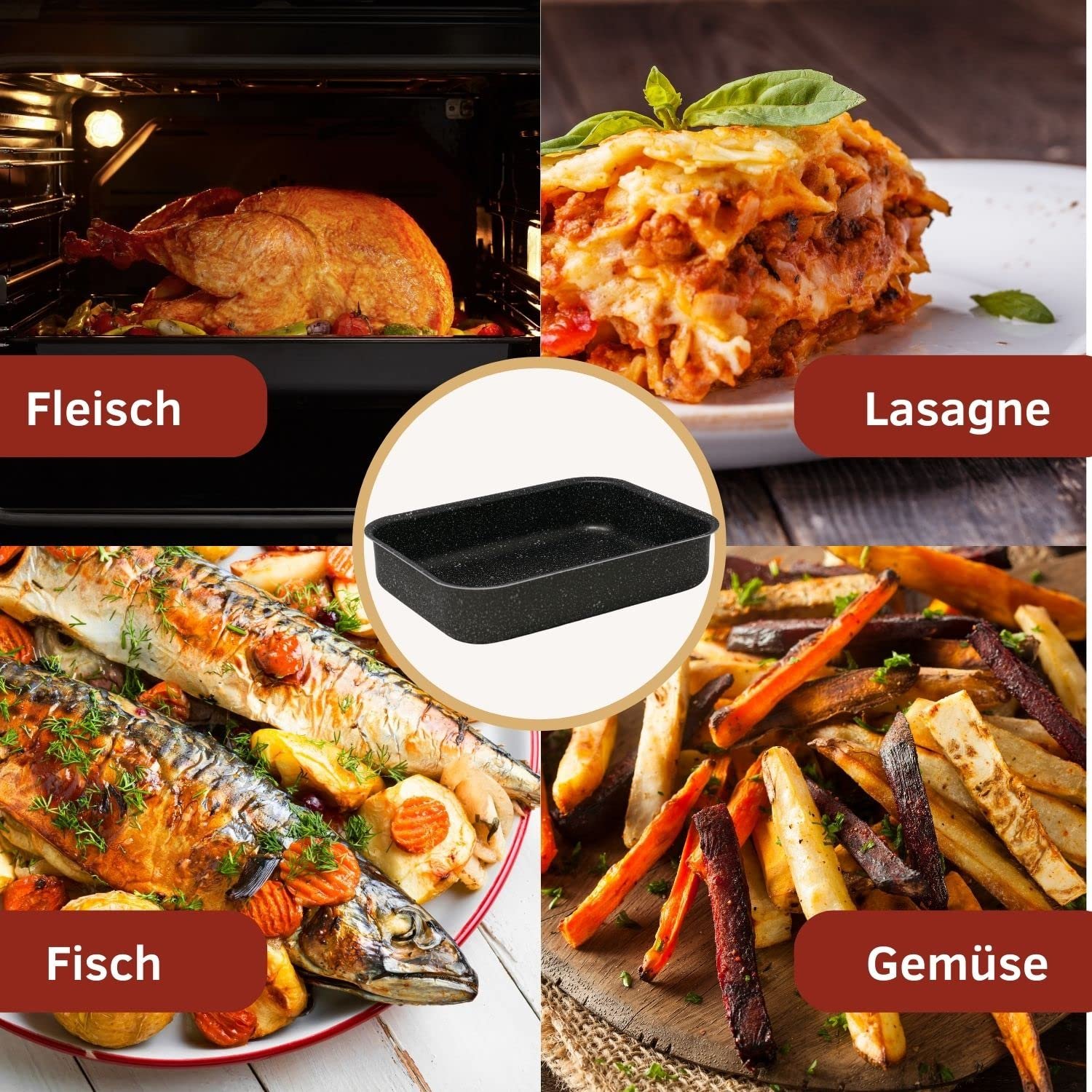 Форма для запікання NAMAI 40 см x 28 см Алюмінієва, фото №7