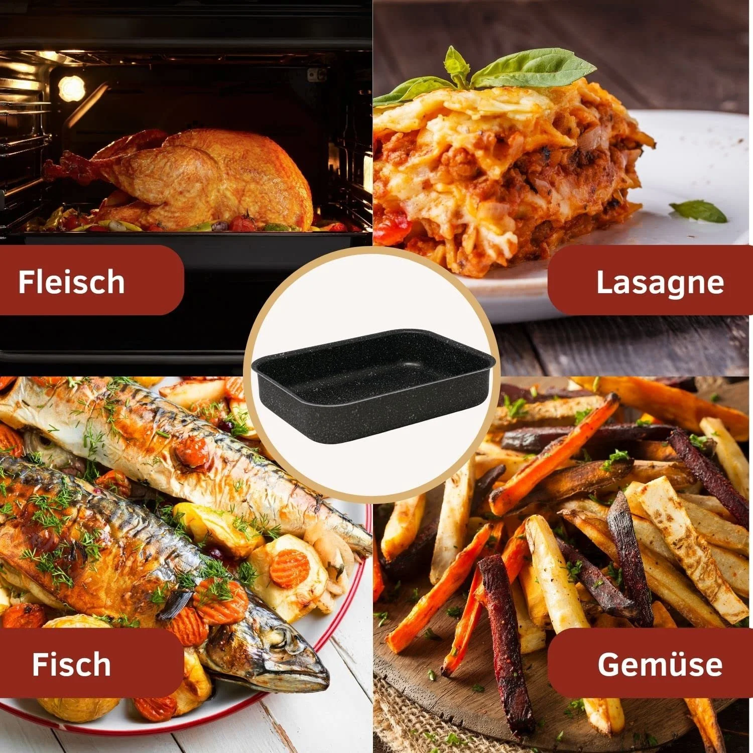 Форма для запікання NAMAI 40 см x 28 см Алюмінієва, фото №7