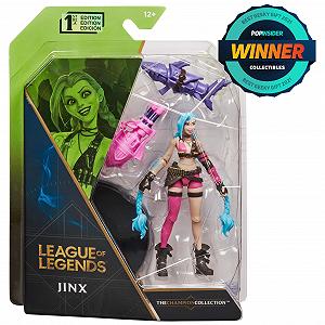 Фігурка League of Legends Jinx 10 см з 2 видами зброї (Bones & Peng-Peng) та виставковою базою synthetic.ua - Фото 1