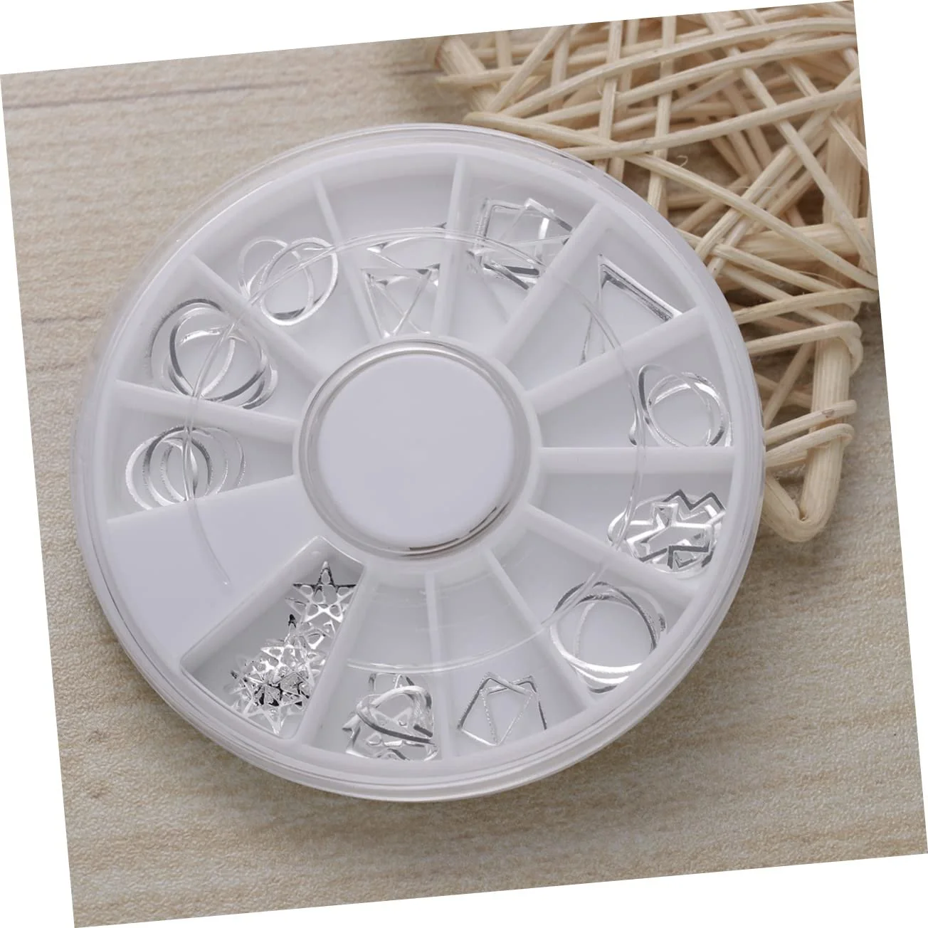 Заклепки для нігтів Метал для нігтів срібні для салону та дому креативні аксесуари, фото №9