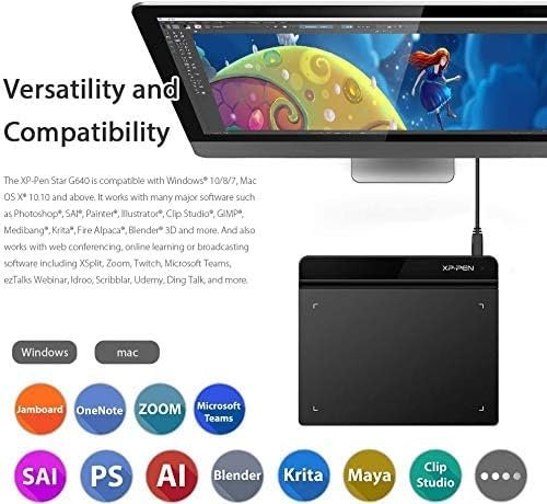 Графический планшет 6" x 4" XP-Pen Star G640 стилус OSU, фото №5