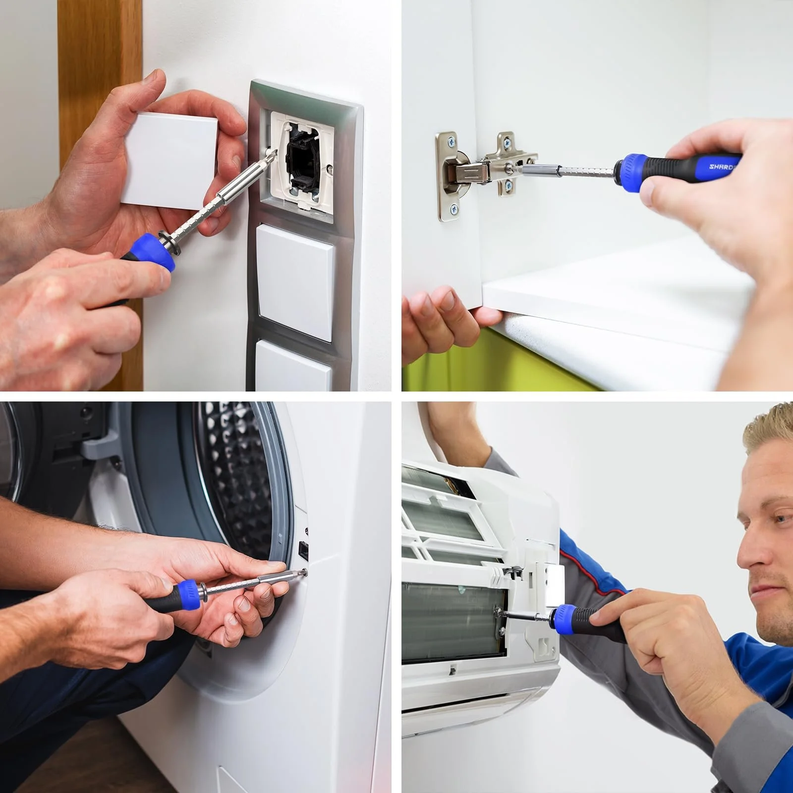 Викрутка-мультитул SHARDEN 13-в-1 магнітна з набором біт, фото №8