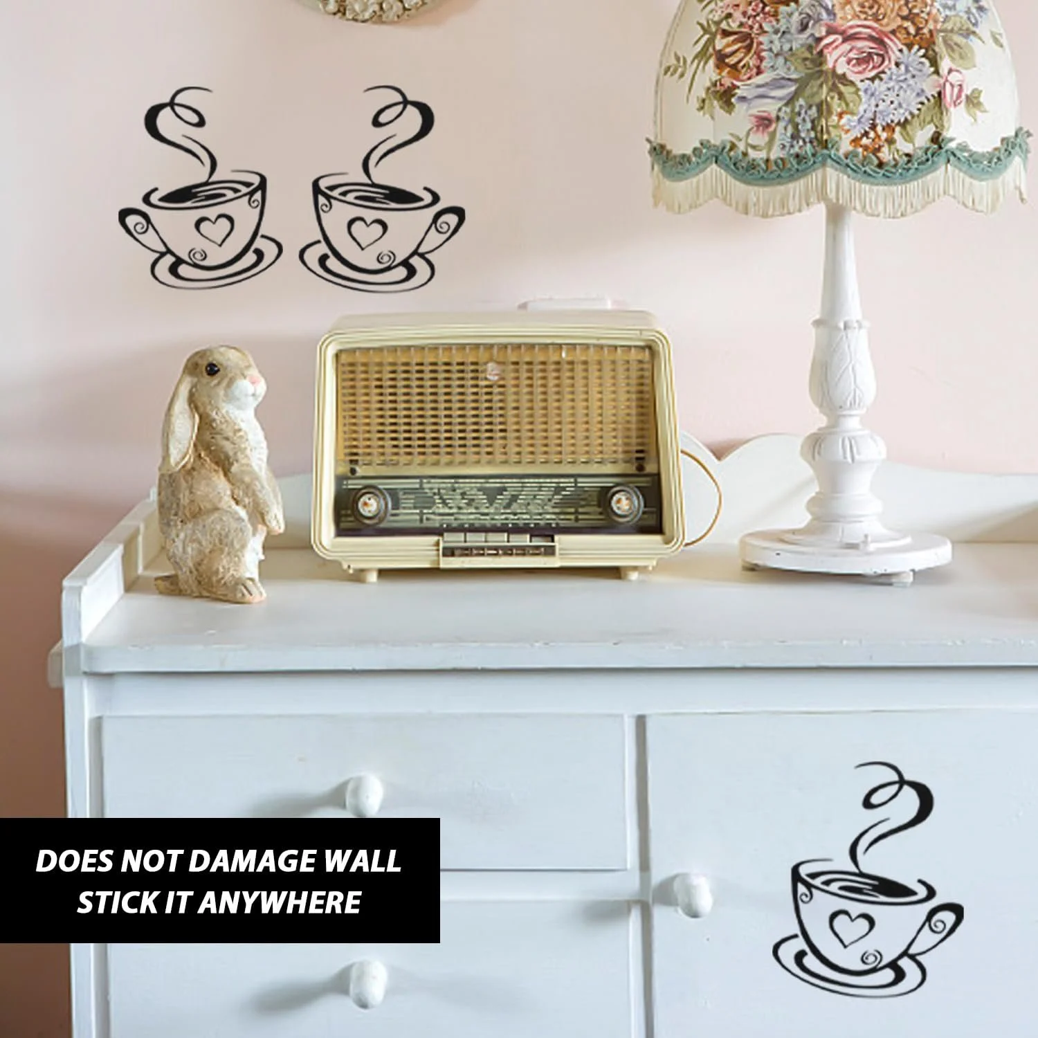 Наклейки на стіну Coffee Cup 2 пари DIY, фото №6 Наклейки на стіну Coffee Cup 2 пари DIY, фото №6