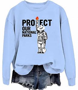 Унисекс свитшот с длинными рукавами Protect Our National Parks - Фото 1
