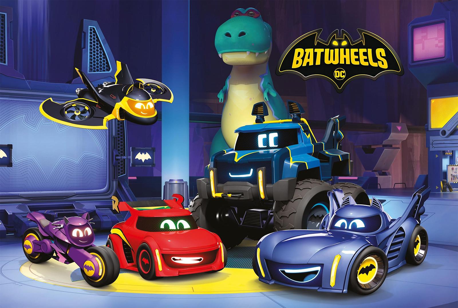 Пазл Schmidt Spiele Batwheels Bam, Batwing, Bibi, Buff and Redbird in the Bath Cave 60 деталей, фото №2 Пазл Schmidt Spiele Batwheels Bam, Batwing, Bibi, Buff and Redbird in the Bath Cave 60 деталей, фото №2