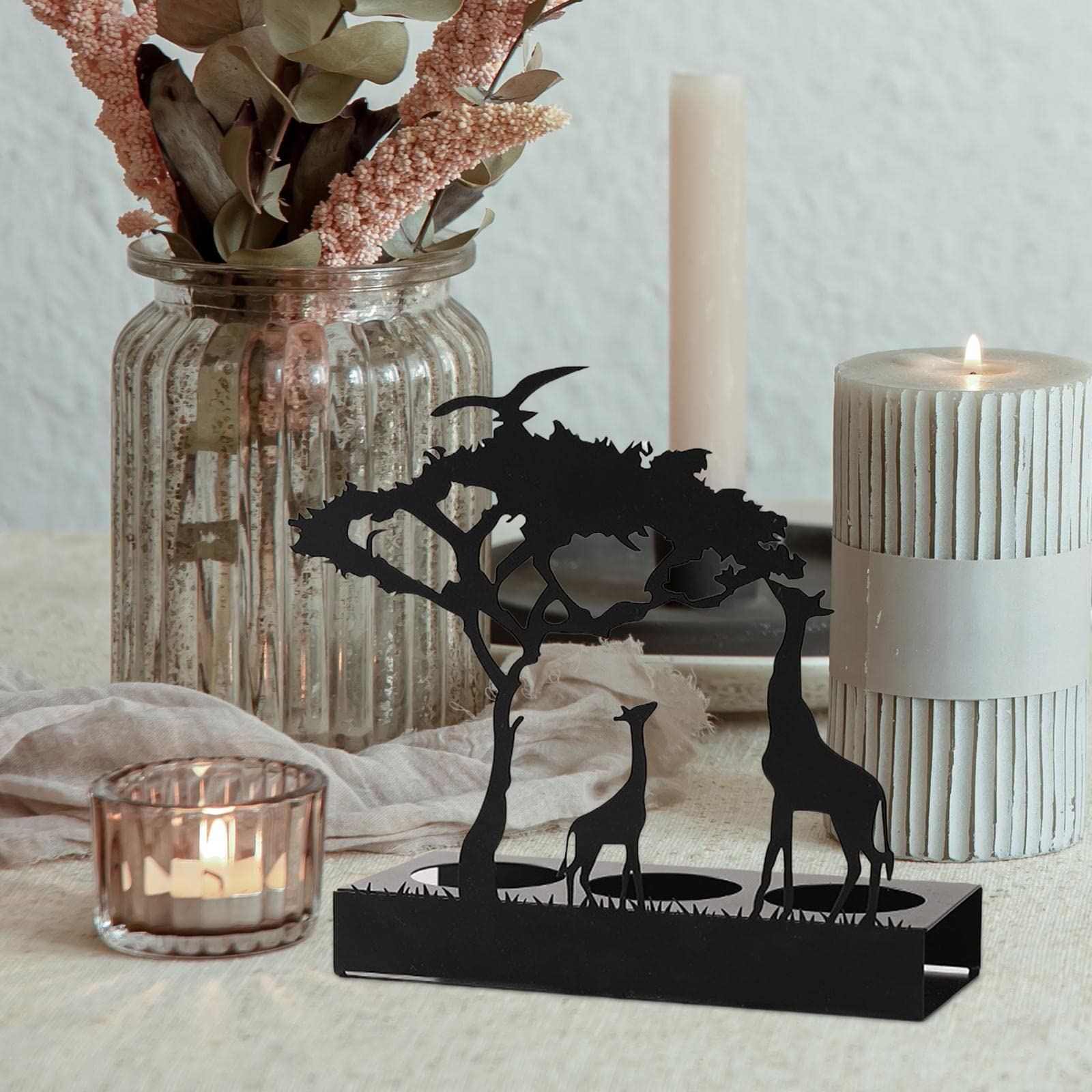 Підсвічник perfk Metal Tea Light Holder для вечірок Жираф, фото №4