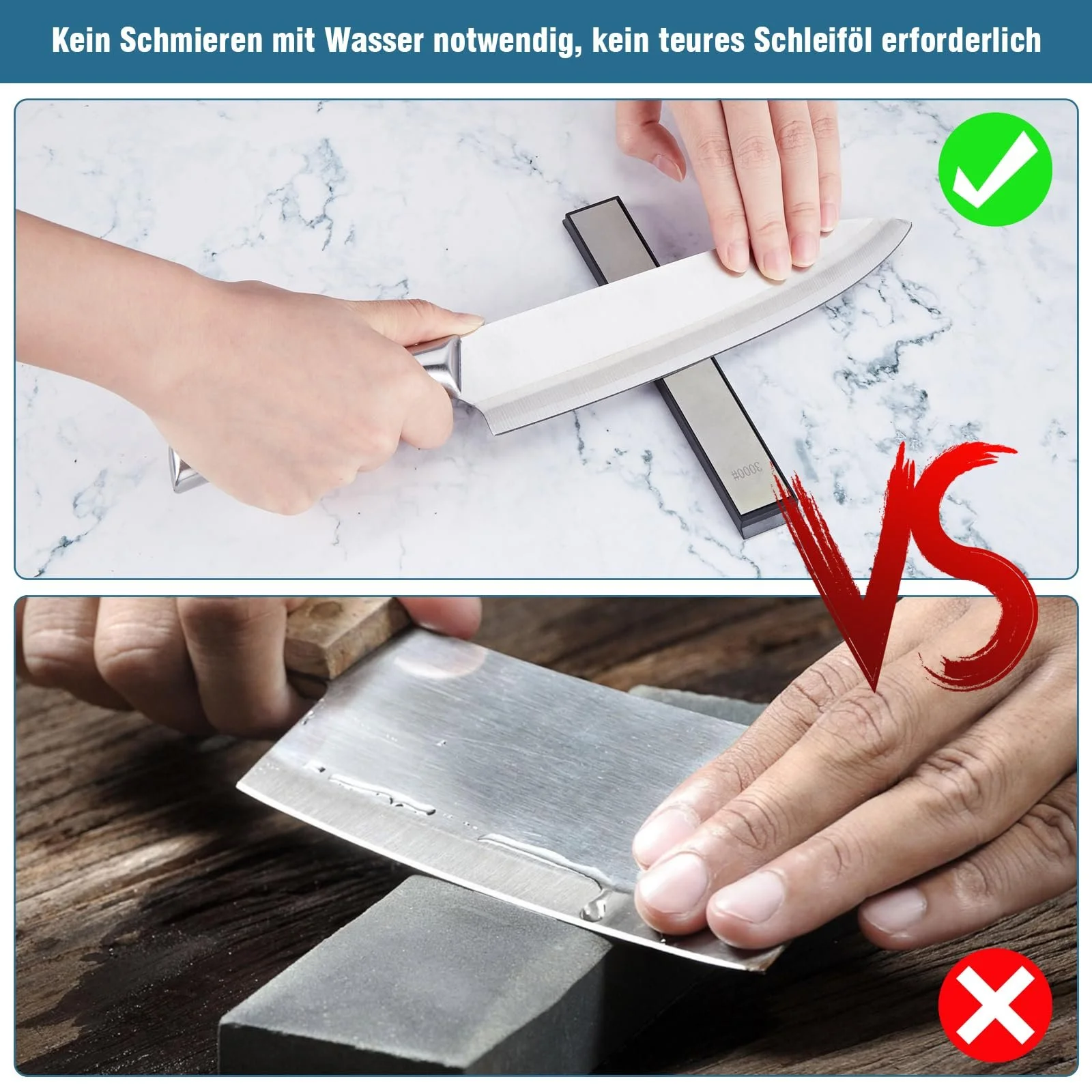 Точильні камені IMAGE Набір 8 шт алмазні 120/240/400/600/1000/1500/2000/3000 грит для кухні, фото №8