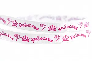 Лента репсовая Лентомания 10 мм Princess GRSGRN10PRNCSS - Фото 1