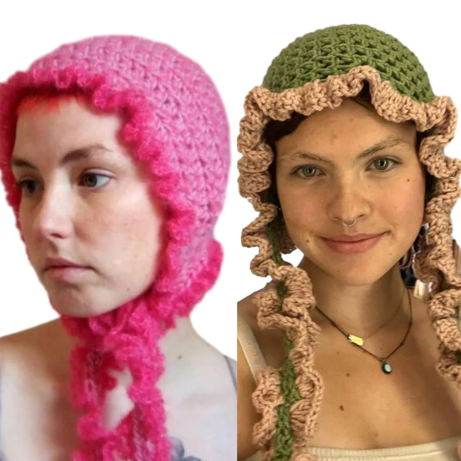 Модна в'язана шапка Ldabrye для дівчат, захисна, фото №3 Модна в'язана шапка Ldabrye для дівчат, захисна, фото №3