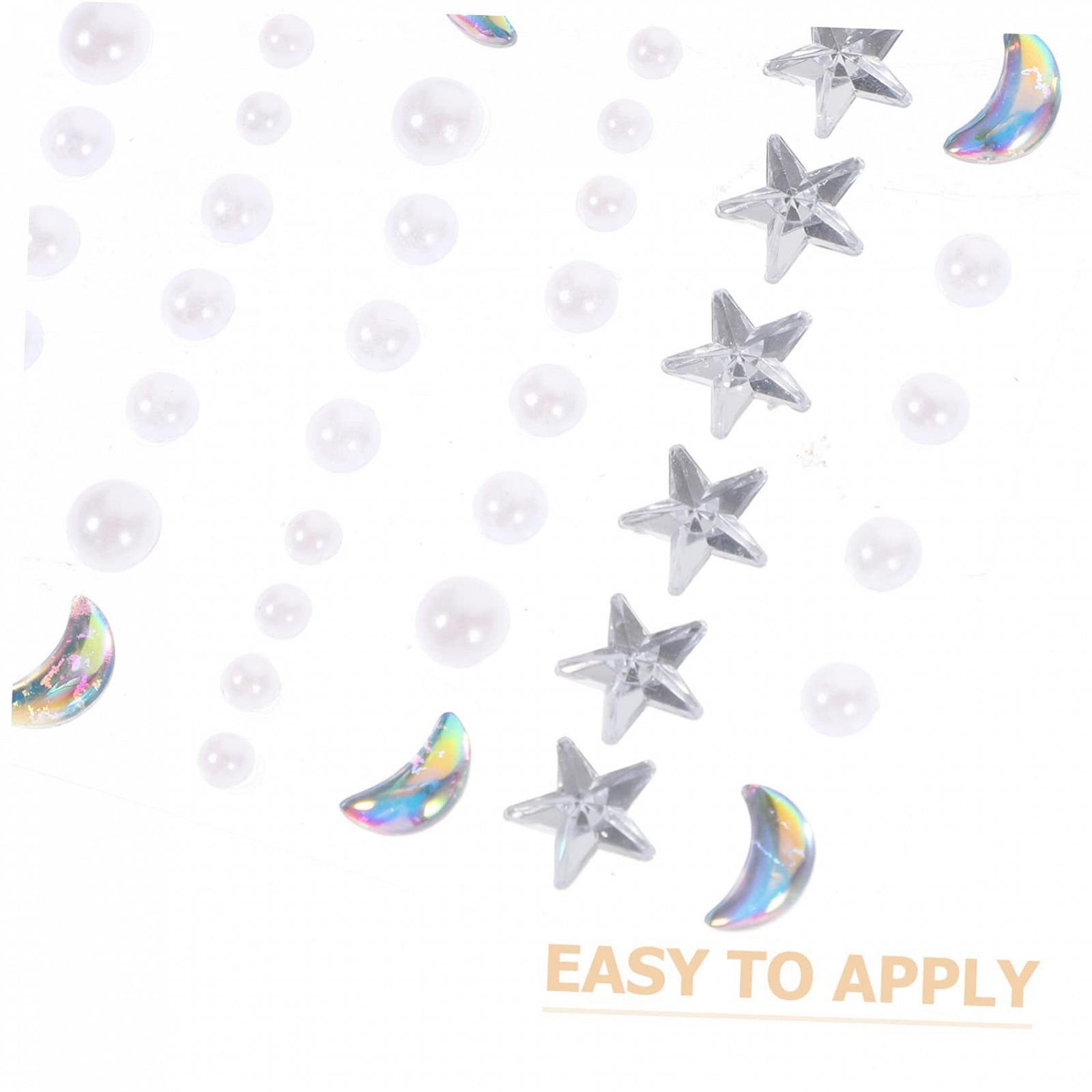 Наклейки для нігтів з стразами 12 аркушів, фото №5