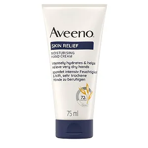 Крем для рук Aveeno Skin Relief Увлажняющий (75 мл) без отдушек для очень сухой и чувствительной кожи - Фото 1