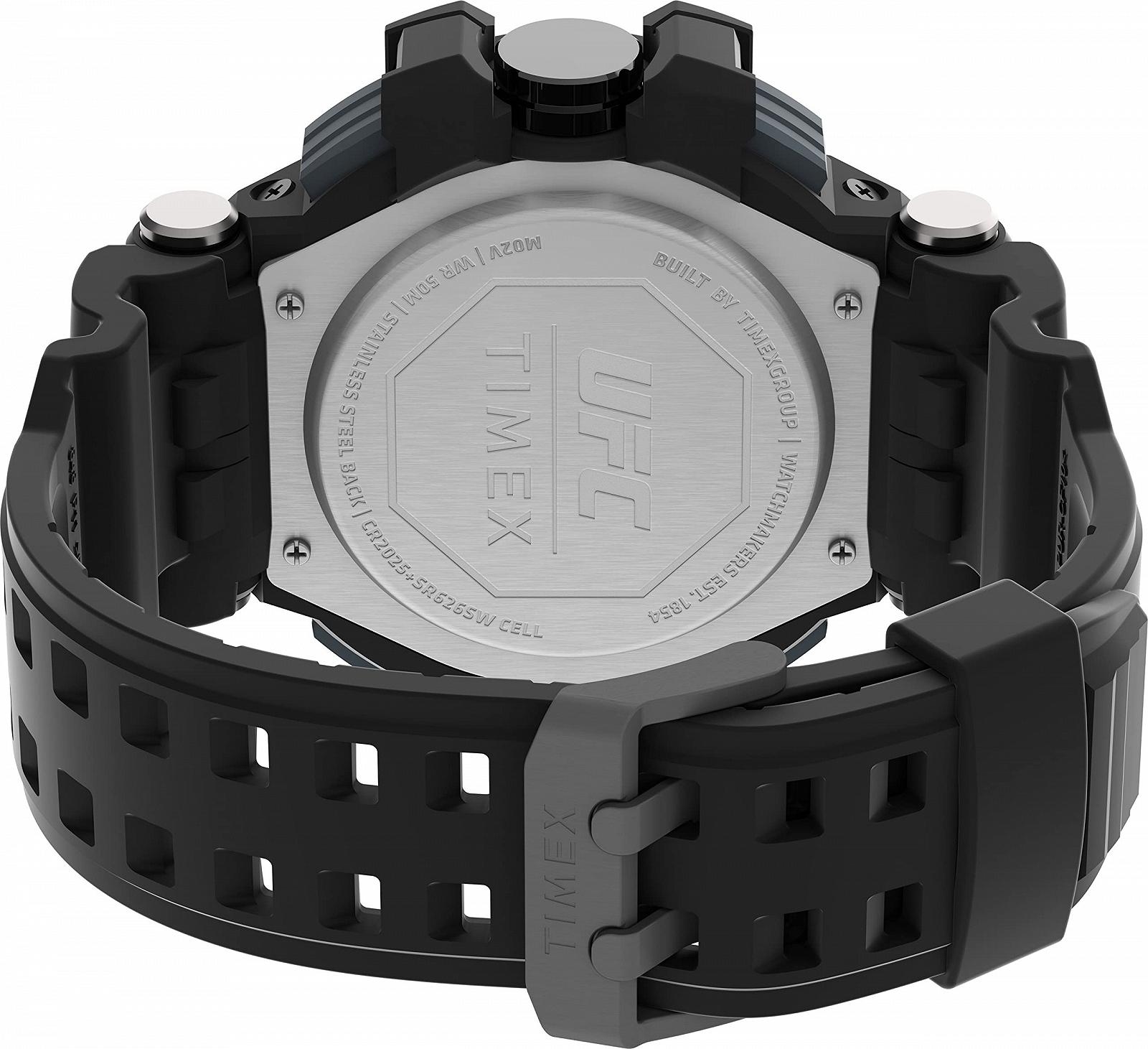 Чоловічий аналого-цифровий годинник Timex UFC Combat з пластиковим ремінцем, фото №4