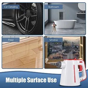 Пароочисник Irishom 900-1050 Вт 3 бар 3,5 л Біло-червоний synthetic.ua - Фото 1