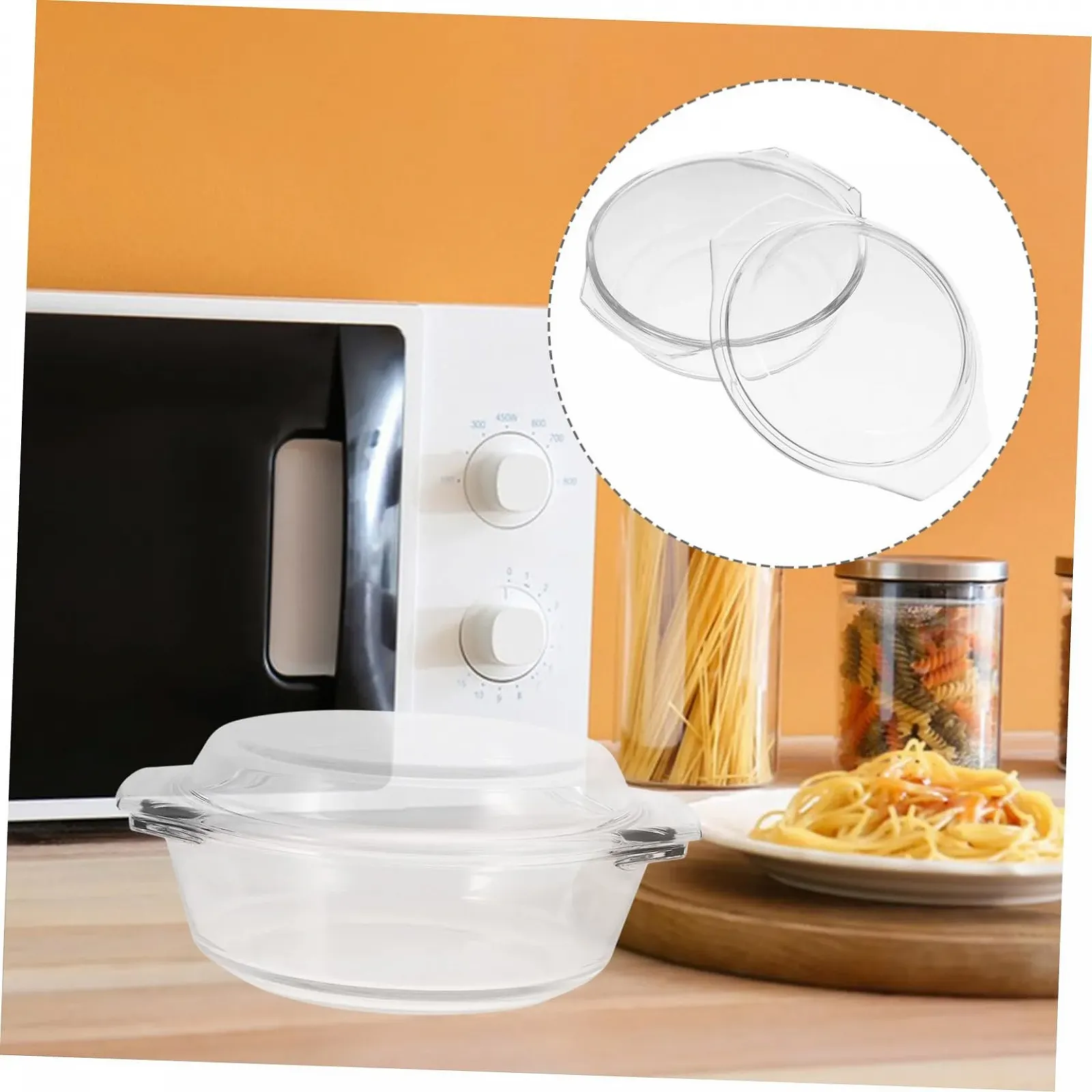 Форма для запікання з кришкою термостійка прозора Glass, фото №8 Форма для запікання з кришкою термостійка прозора Glass, фото №8