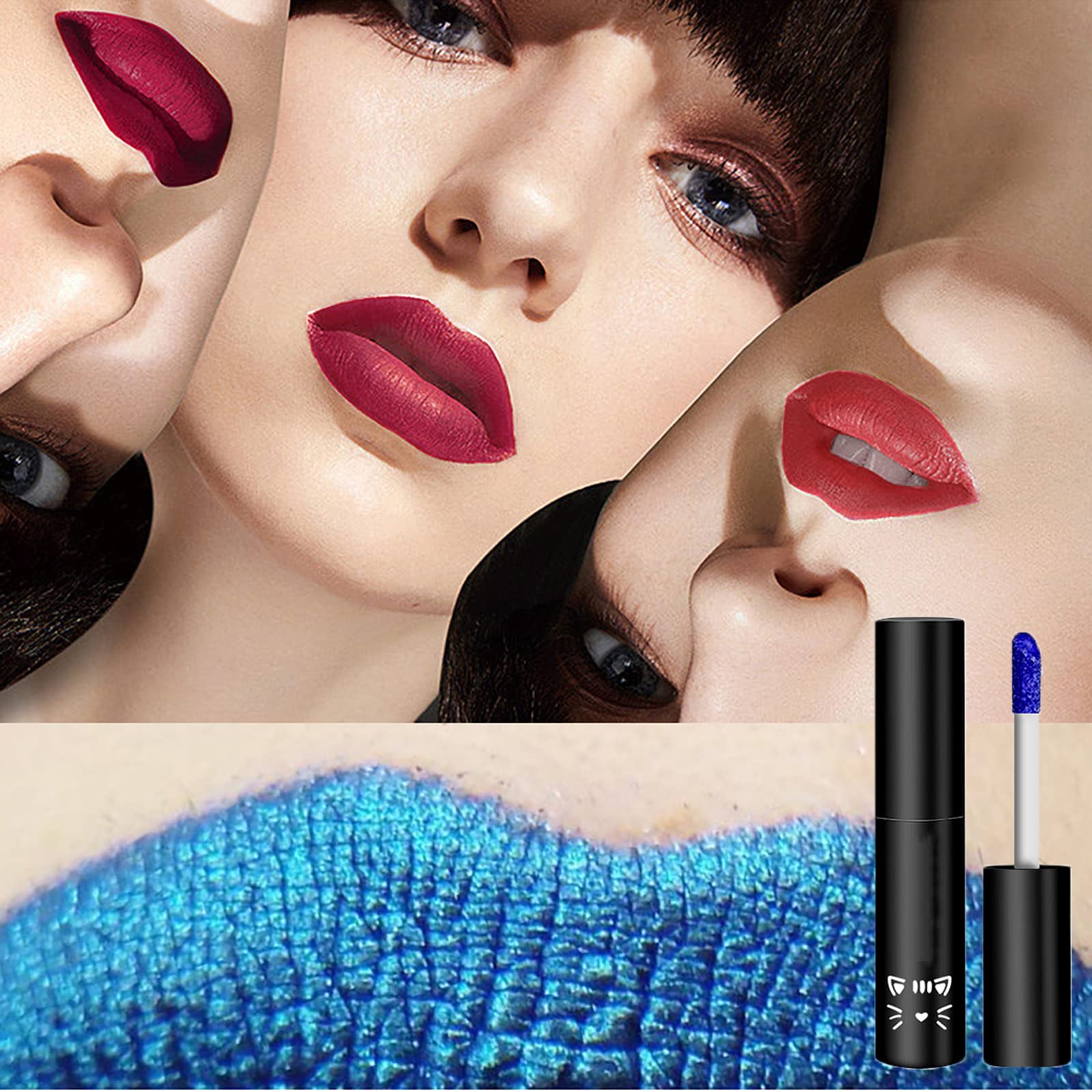 Блеск для губ Peel Off & Reveal Lip Stain Peel Off Lip Stain Lip Tint Lip Gloss Peel Off Lip Tint Lipstick Non-stick Cup Durable Waterproof Colourful Shimmer Lip Gloss, фото №4